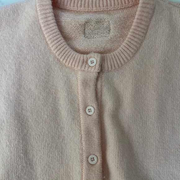 Daily Drills pink button up cardigan sweater M/L - Picture 6 of 8